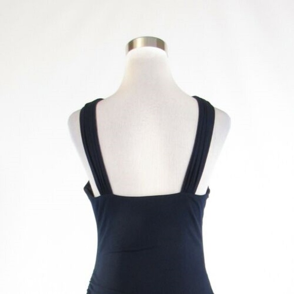Navy blue DAVID MEISTER sheath dress 6 - Picture 8 of 8
